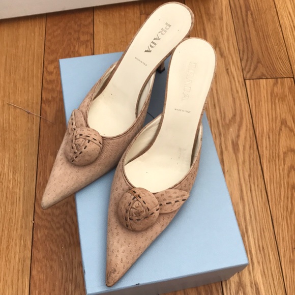 Kitten Heel Prada Slides - Picture 4 of 4